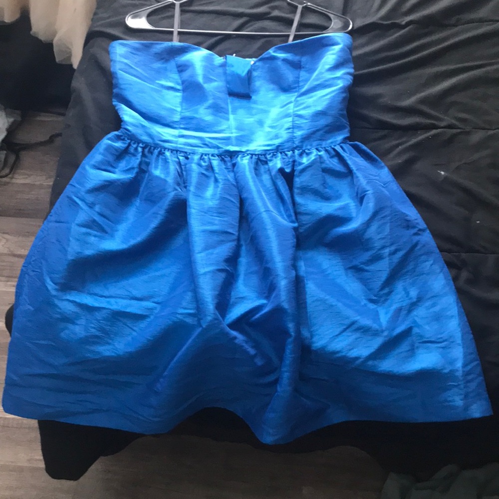 ONYX nite Blue Strapless party dress
